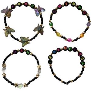 4 Taylor Swift Reputation Handmade Friendship Bracelets